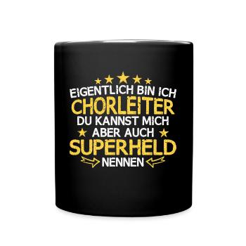 Chor Chorleiter Dirigent Chorleitung Spruch - Tasse einfarbig - Schwarz - Vorne
