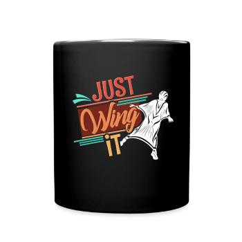 Wingsuit - Tasse einfarbig - Schwarz - Vorne
