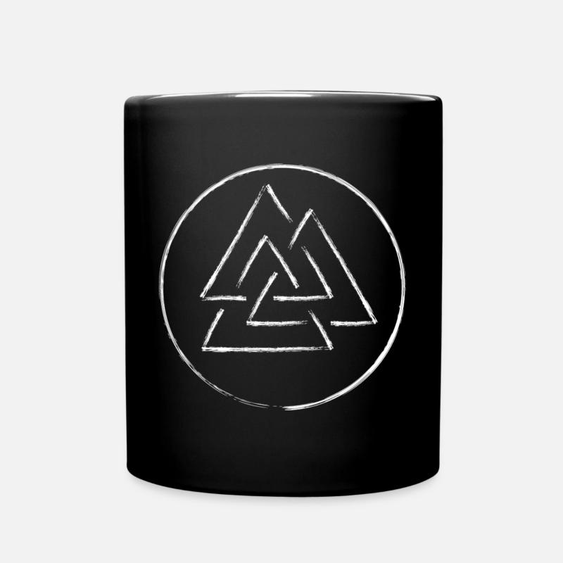 Nodules de Valknut Wotan - Mug uni - noir