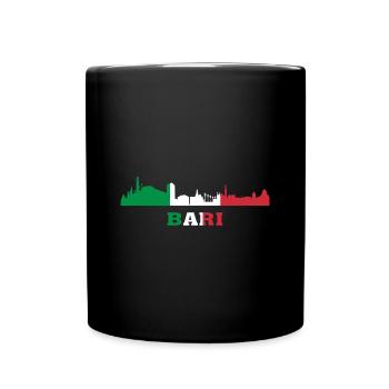 Bari City Skyline Italie Landmark, Bari Italia - Mug uni - noir - Devant