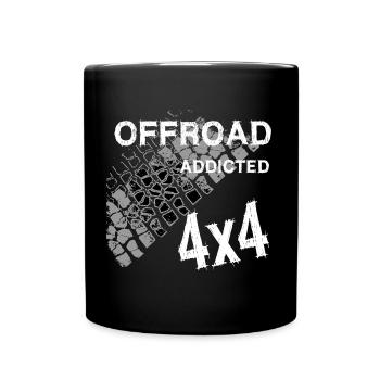 Defender Land-Rover OFF Road White - Tasse einfarbig - Schwarz - Vorne
