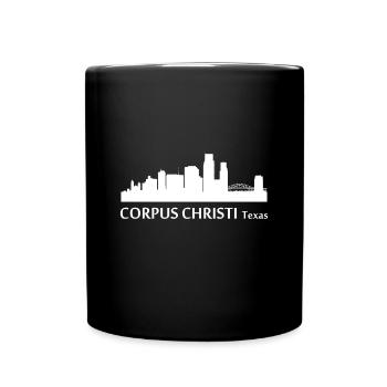 Corpus Christi City USA Texas Bundesstaat Amerika - Tasse einfarbig - Schwarz - Vorne