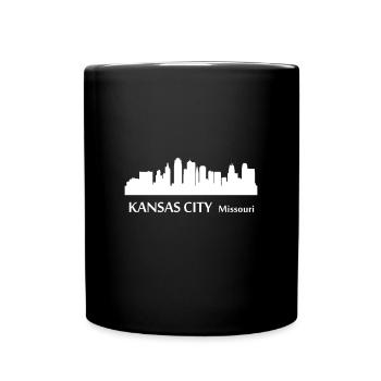 Kansas City City USA Missouri State of America - Full Colour Mug - black - Front