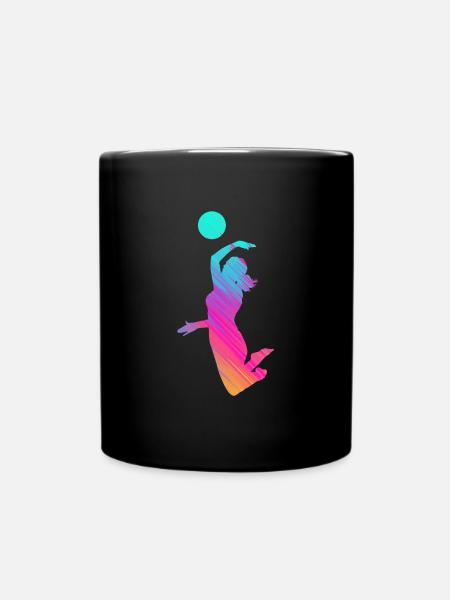 Volley-ball beach-volley-volley sport - Mug uni - noir