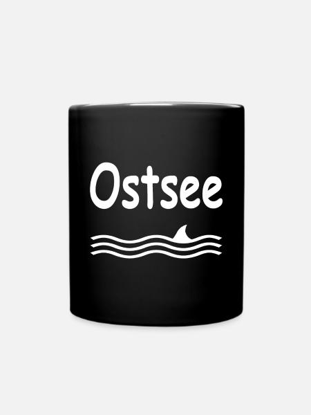 Ostsee - Tasse einfarbig - Schwarz
