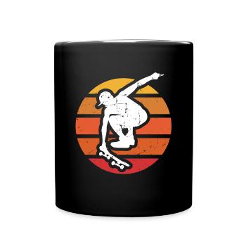 skateboard - Full Colour Mug - black - Front