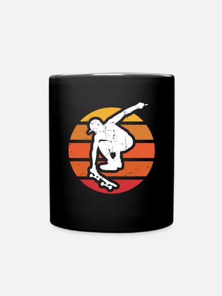 skateboard - Full Colour Mug - black
