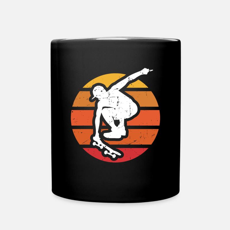skateboard - Full Colour Mug - black