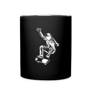 Patineur - Mug uni - noir - Devant