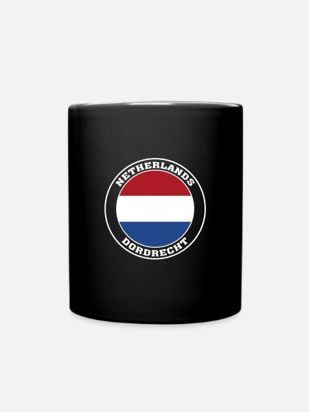 Dordrecht Niederlande Flagge Dordrecht Holland - Tasse einfarbig - Schwarz