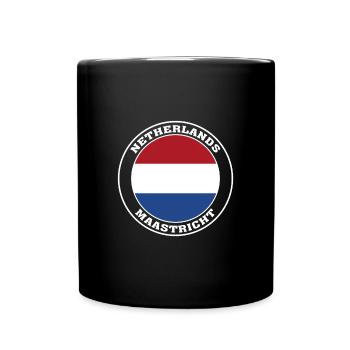 Maastricht Pays-Bas Plan de ville Maastricht Hollande - Mug uni - noir - Devant