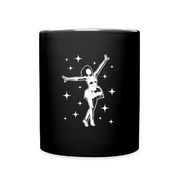 Tänzerin - Tasse einfarbig - Schwarz - Vorne