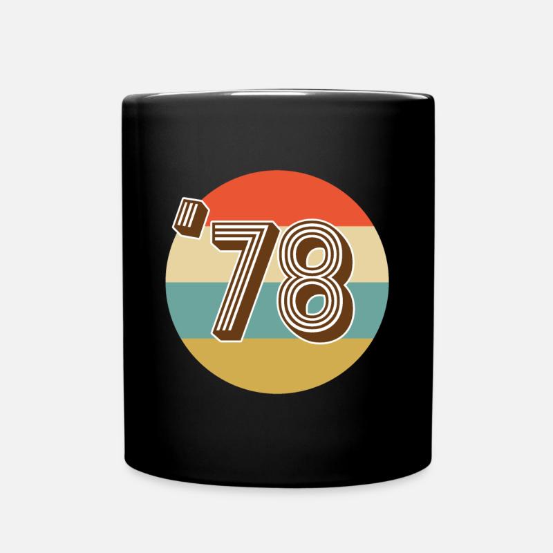Vintage Millésime 1978 - Mug uni - noir