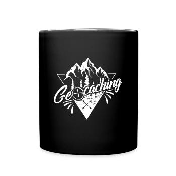Géocaching - Mug uni - noir - Devant