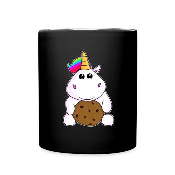 Licorne Licornes Cookie Biscuit Bonbons Licorne - Mug uni - noir - Devant