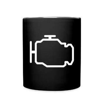 Moteur - Mug uni - noir - Devant