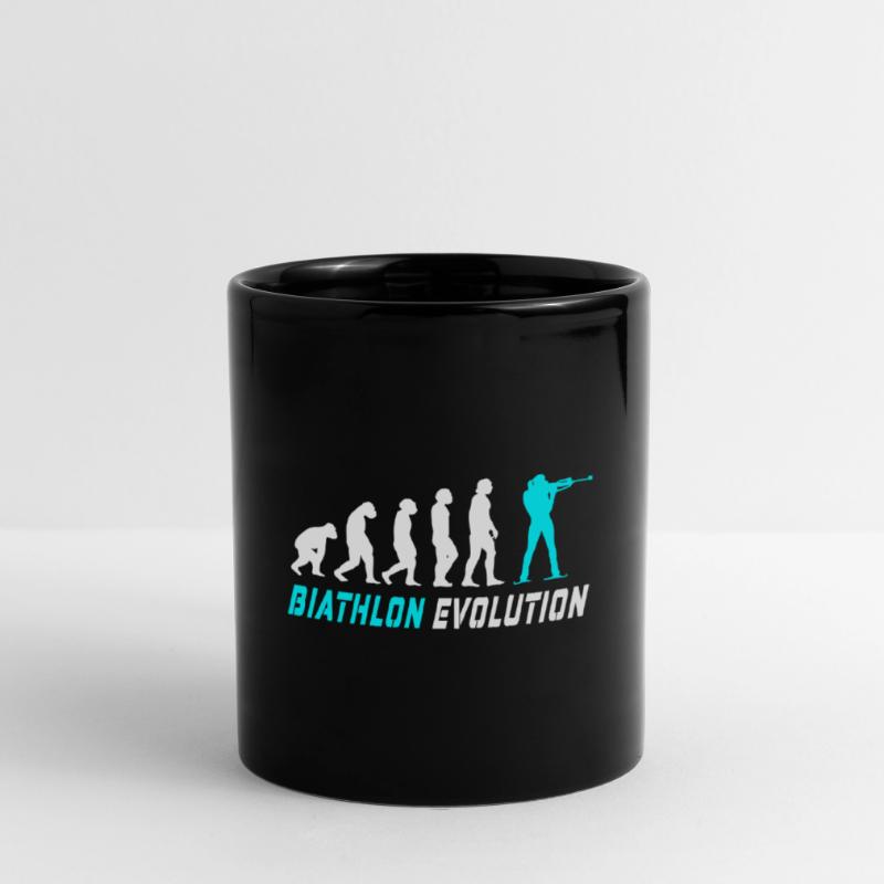 Conception / idée cadeau Evolution biathlon Mug uni