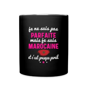 je suis marocaine - Mug uni - noir - Devant
