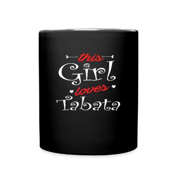 Tabata Intervall Training Hiit Cardio Stark Hakuna - Tasse einfarbig - Schwarz - Vorne
