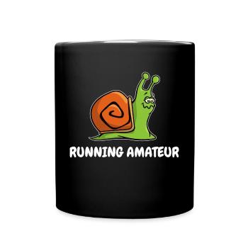 Vitesse d’escargot courir Jogging Course Sport Drôle - Mug uni - noir - Devant