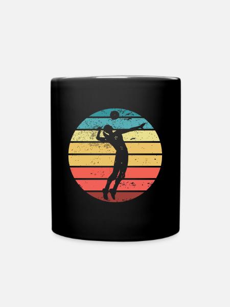 Volleyball Beachvolleyball Volleyballerin Sport - Tasse einfarbig - Schwarz
