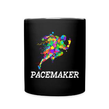 Motivation course à pied jogging sprint sport - Mug uni - noir - Devant