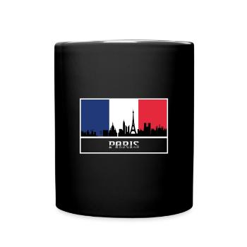 Paris Skyline Souvenir France Silhouette - Mug uni - noir - Devant