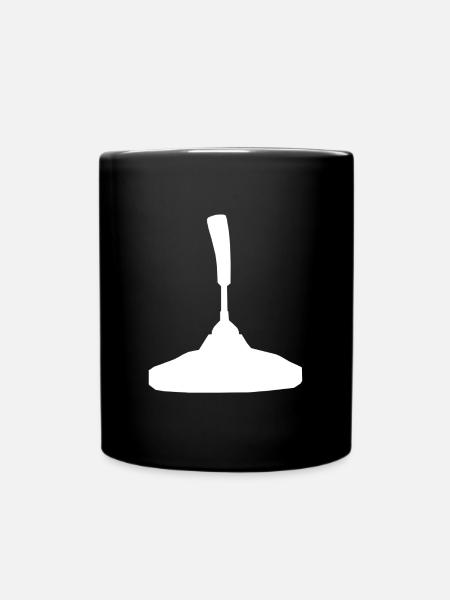 Stockschießen Eisstockschießen Eisstock Silhouette - Tasse einfarbig - Schwarz