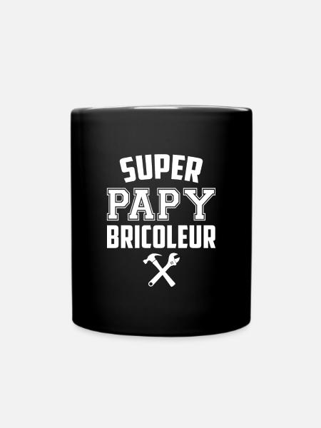 T-shirt super papy bricoleur - Mug uni - noir