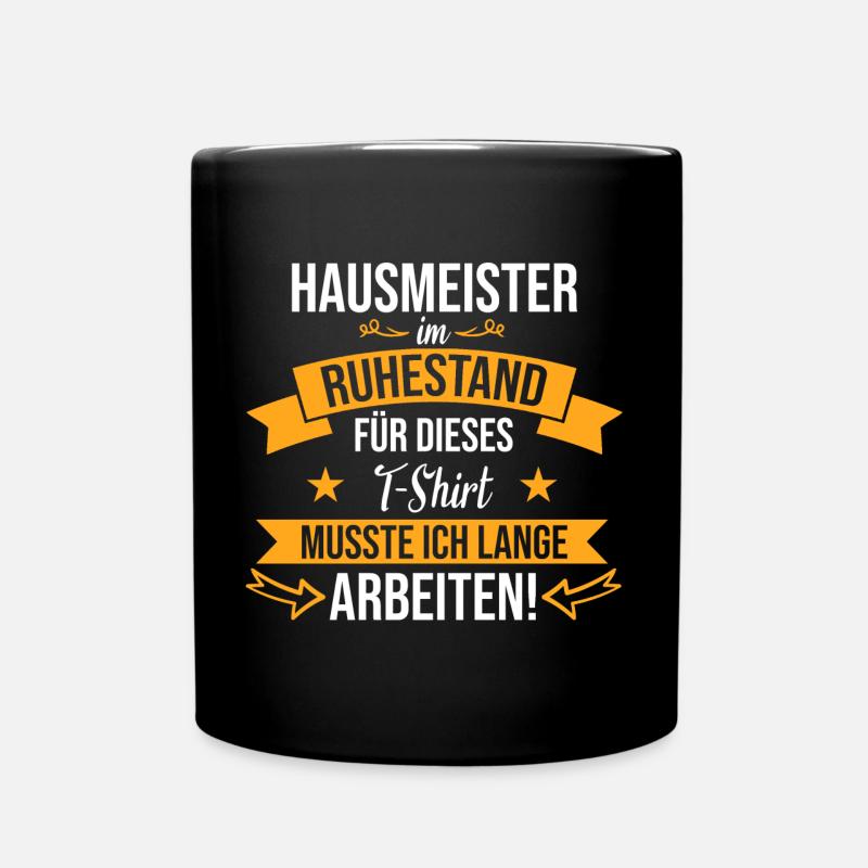 Ruhestand11 Datensatz 11 Kopie - Tasse einfarbig - Schwarz