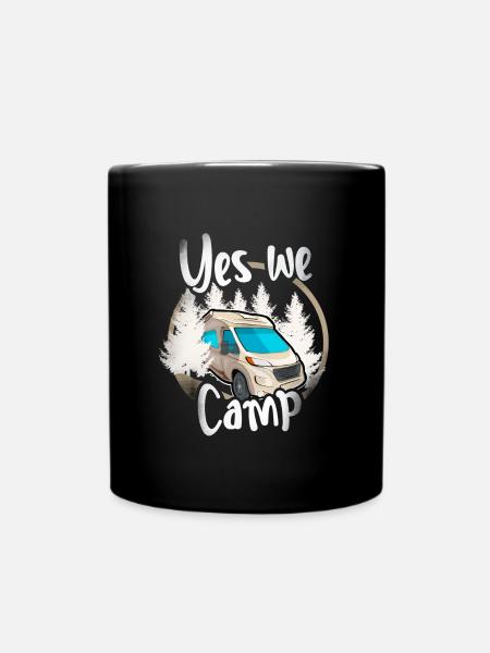 Yes We Camp - Tasse einfarbig - Schwarz