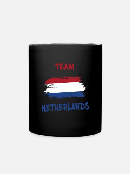 Team Niederlande Design / Geschenkidee - Tasse einfarbig - Schwarz