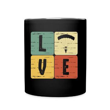 Paragliding - Full Colour Mug - black - Front
