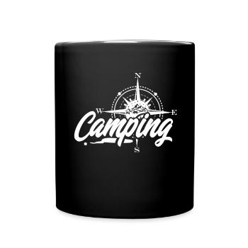 camping - Mug uni - noir - Devant