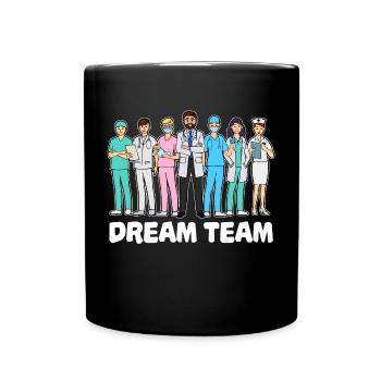 Médecin équipe assistant médecin médecin spécialiste infirmière - Mug uni - noir - Devant