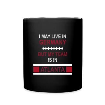 Mon équipe est à Atlanta | Conception du ventilateur des Falcons - Mug uni - noir - Devant