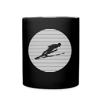 Ski jumping - Full Colour Mug - black - Front