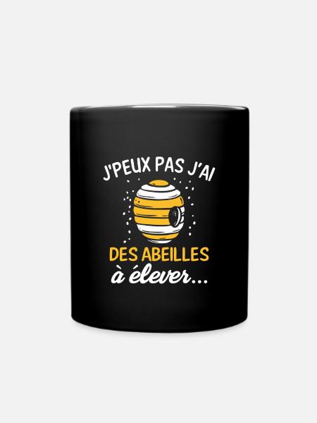J'peux pas j'ai des abeilles à élever - Mug uni - noir