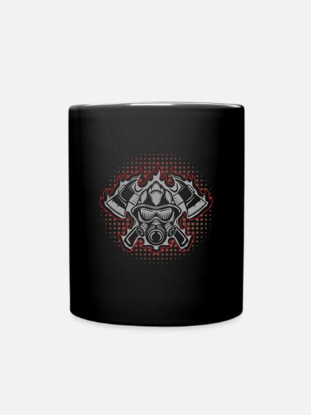 pompier sapeur-pompier - Mug uni - noir