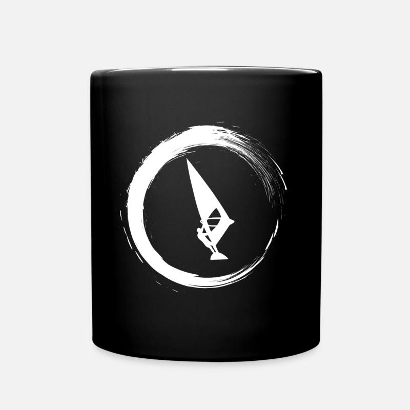 Windsurfen - Tasse einfarbig - Schwarz