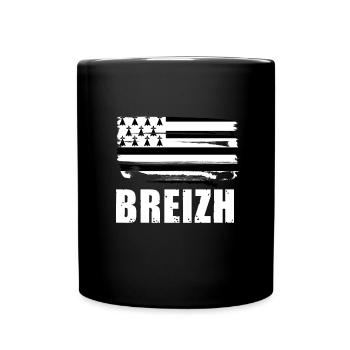 Flag of britain breizh - Full Colour Mug - black - Front