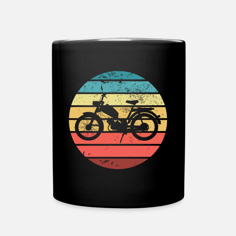 Cyclomoteur cyclomoteur scooter moto vintage deux temps - Mug uni - noir