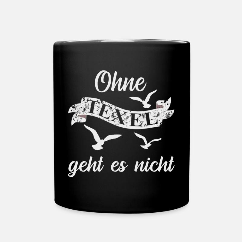Texel Insel Urlaub - Tasse einfarbig - Schwarz