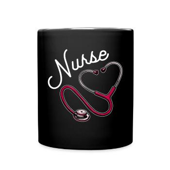 Infirmière soignante superviseur travailleur social - Mug uni - noir - Devant