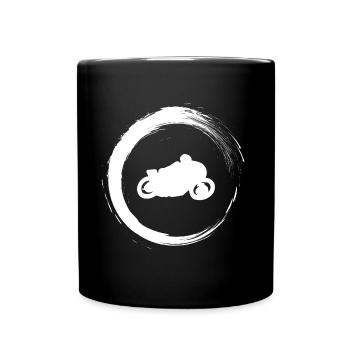 Motorrad - Tasse einfarbig - Schwarz - Vorne