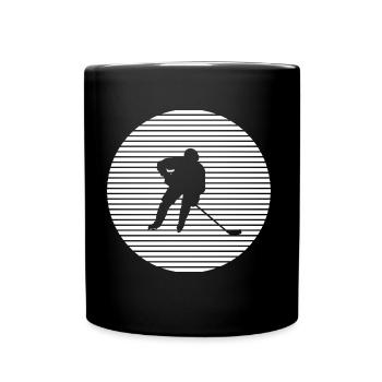 hockey sur glace - Mug uni - noir - Devant