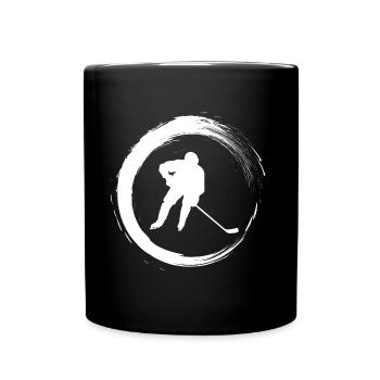 hockey sur glace - Mug uni - noir - Devant