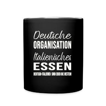Funny German-Italian Italian gift - Full Colour Mug - black - Front