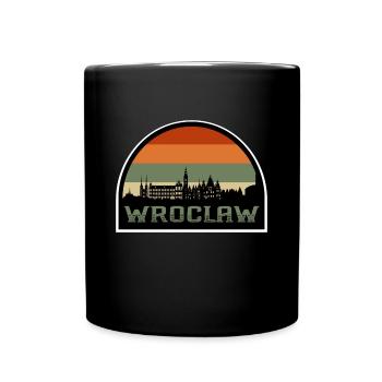 Wroclaw Pologne Skyline Souvenirs Drapeau Polonais Voyage - Mug uni - noir - Devant