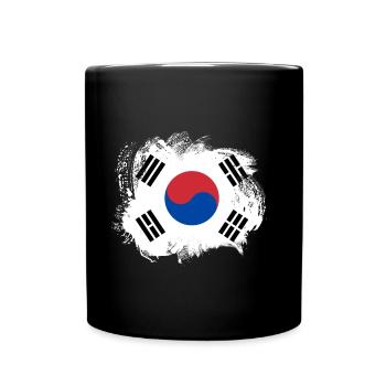Drapeau de la Corée du Sud - Mug uni - noir - Devant
